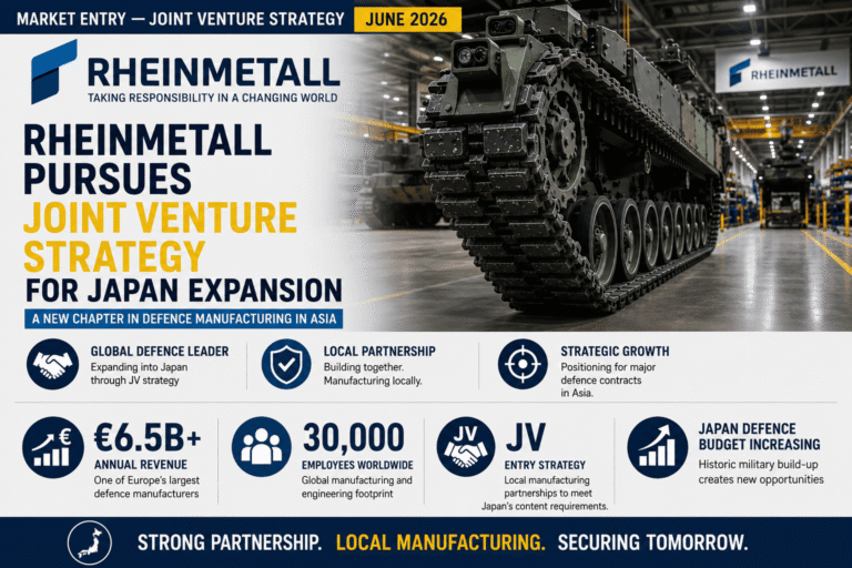 Rheinmetall Expands into Japan Through Joint Venture Strategy
