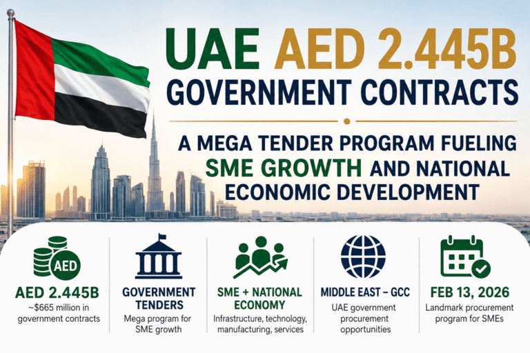 UAE AED 2.445B Government Contracts