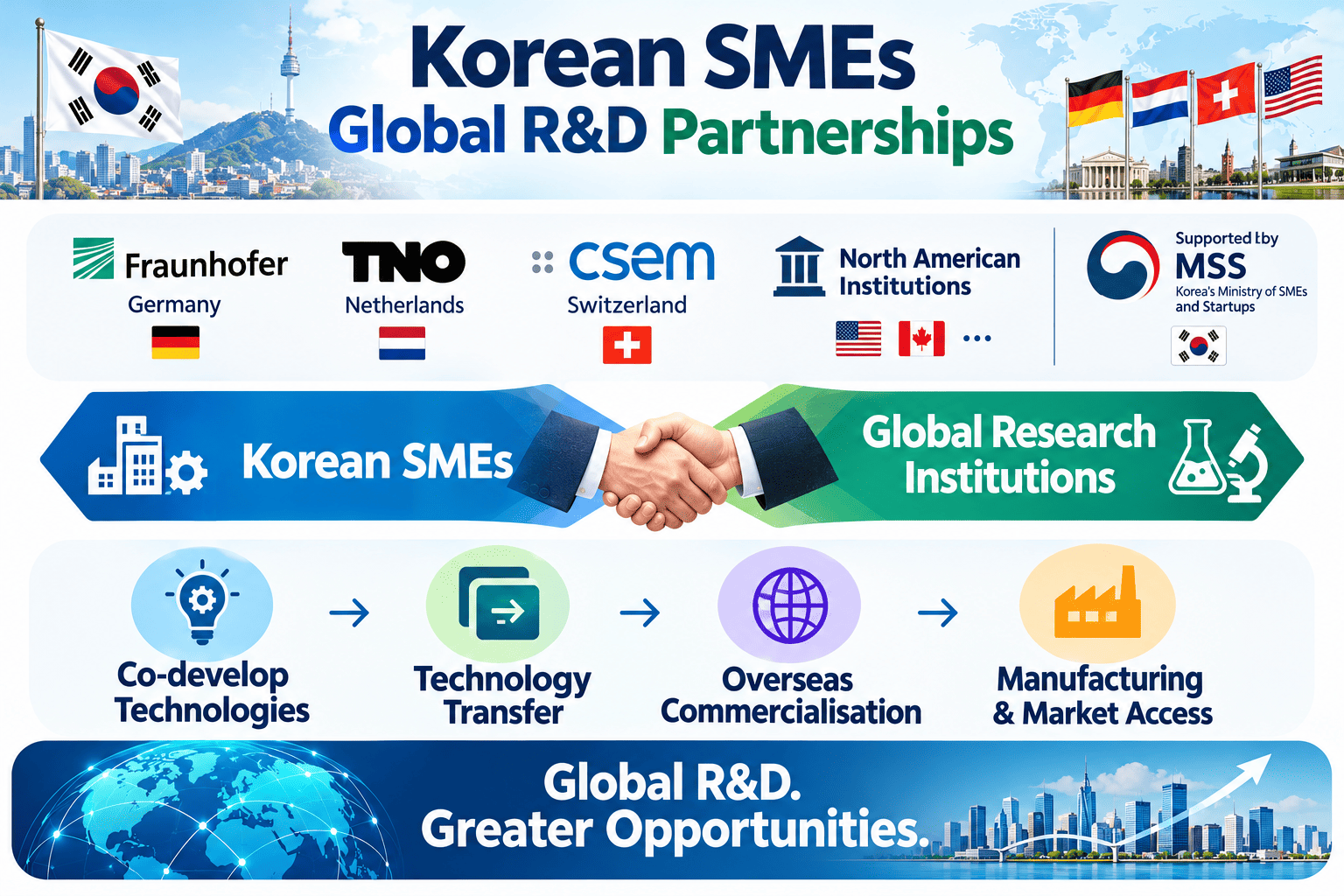 Korean SMEs join global R&D partnerships with Fraunhofer, TNO, CSEM and North American institutions,  Mar 24, 2026